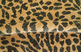 Golden-Brown and Charcoal Modern leopard Design Hand knotted multi Size wool area rug
