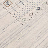 Center Pattern Natural Hand Loomed Wool Area Rug