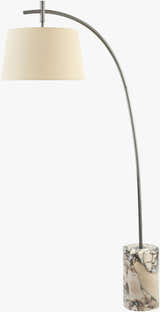 Pouldergat Silver Floor Lamp