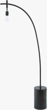 Pouldergat Black Floor Lamp