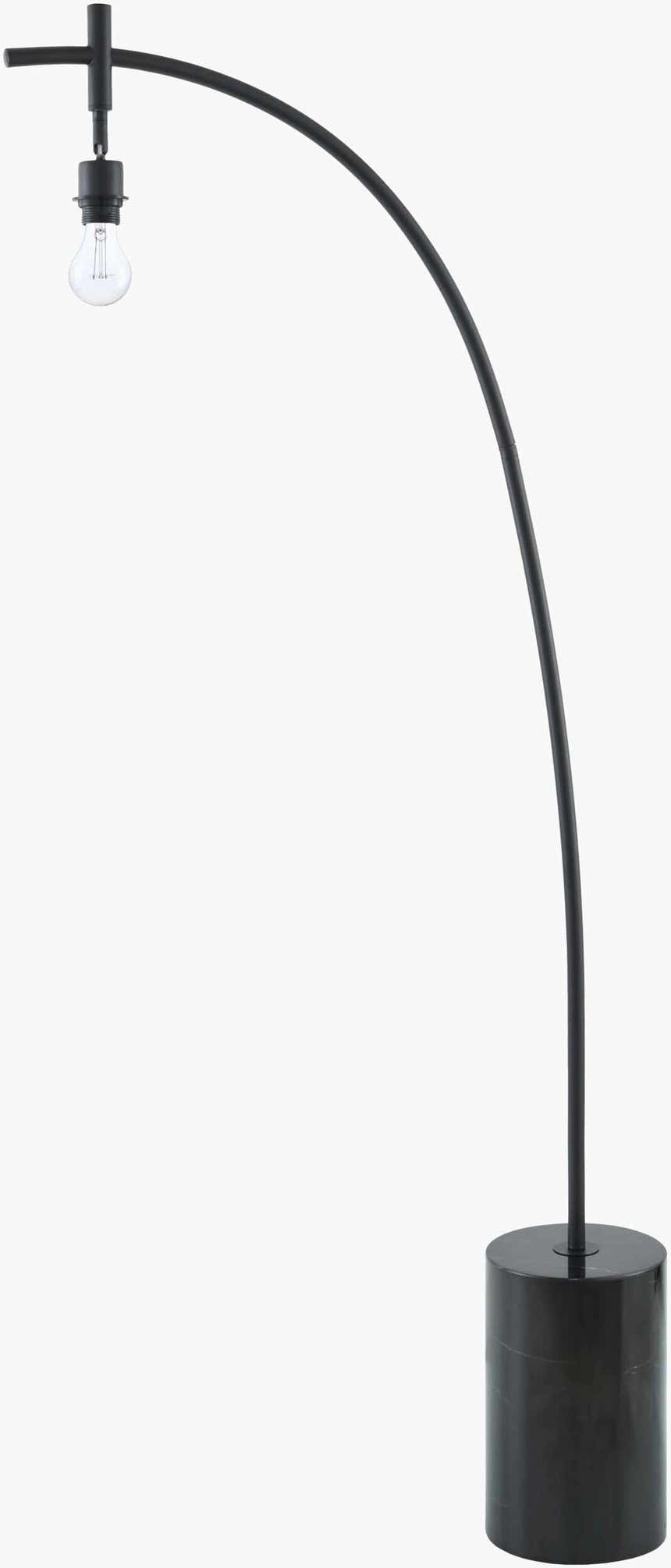 Pouldergat Black Floor Lamp