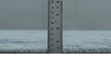 Custom made Antique style Blue and Silver Hand Knotted Oushak Wool Area Rug