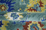 Custom Made Blue and Ivory Colorful Hand knotted Traditional Oushak wool Area Rug
