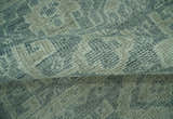 Custom Made Gray, Beige and Silver Hand Knotted Tribal Design wool area rug