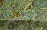 Custom Made Green Hand Knotted Antique Design Traditional Oushak wool area rug
