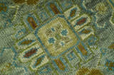 Custom Made Green Hand Knotted Antique Design Traditional Oushak wool area rug