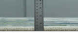 Custom Made Ivory, Gray and Green Hand knotted Traditional Oushak Wool Area Rug
