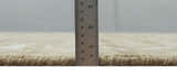 Custom Made Neutral Earthy Brown and Beige Chic Hand Knotted Natural Wool Minimal Area rug