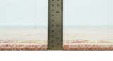 Custom Made Pink And Rust Traditional Design Hand Knotted wool rug