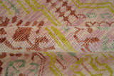 Custom Made Pink And Rust Traditional Design Hand Knotted wool rug
