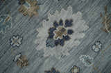 Custom Made Traditional Gray and Brown Multi Size Antique Style Hand knotted Wool Area Rug