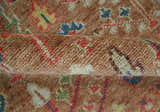 Custom made Tree of Life Brown and Rust Hand Knotted Traditional Oushak Wool Rug