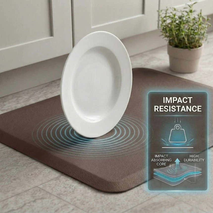 Anti-Fatigue Kitchen Mat, Brown - Clearance