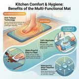 Anti-Fatigue Kitchen Mat, Brown - Clearance