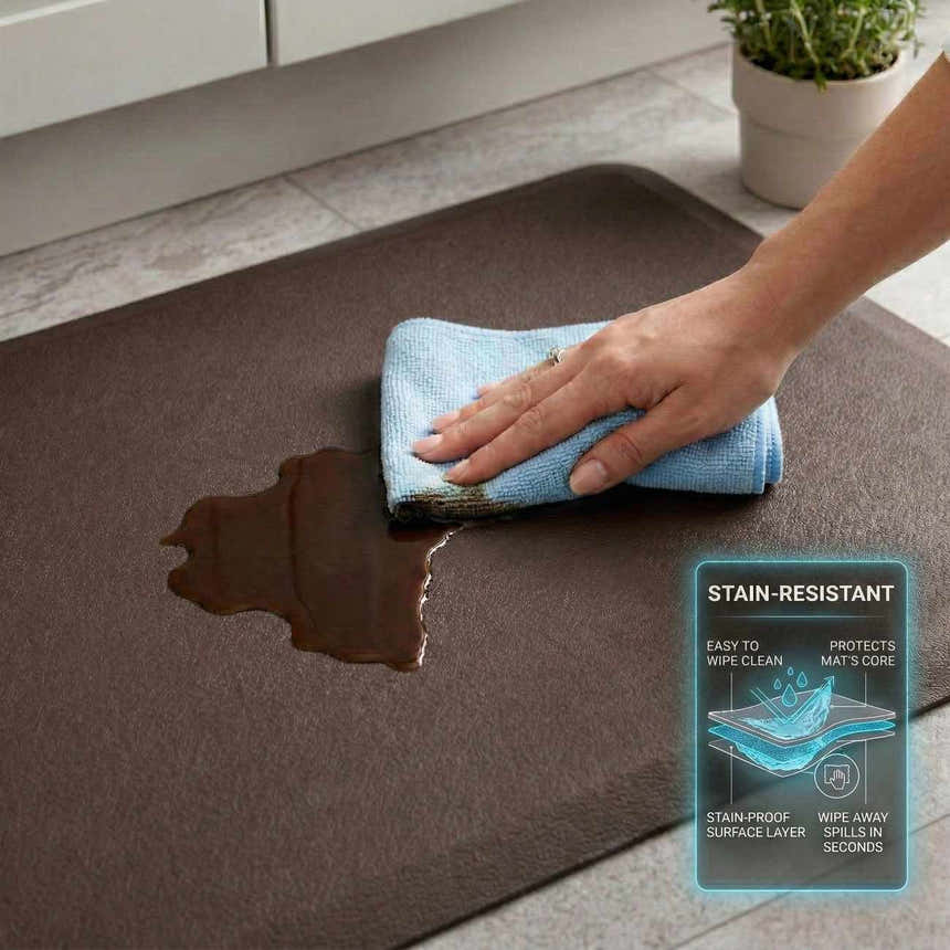 Anti-Fatigue Kitchen Mat, Brown - Clearance
