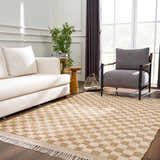 Made to Order Custom Size Ionut Checkered Jute Area Rug