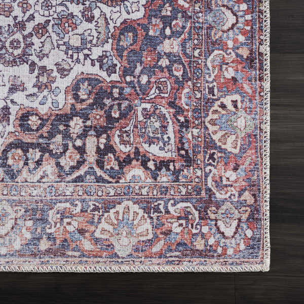 Sample Red Cael Tumble Dry Washable Rug - Clearance