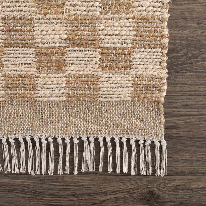 Made to Order Custom Size Ionut Checkered Jute Area Rug