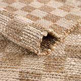 Made to Order Custom Size Ionut Checkered Jute Area Rug