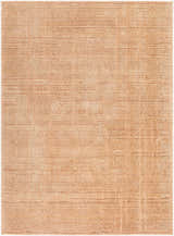 Close-up of the Alma Elle Decor x LIVABLISS EDAL-2303 area rug. Tan rug with a subtle, contemporary linear pattern. Design-Rectangle-537