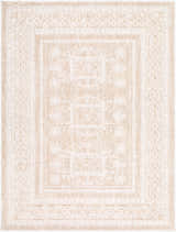 Close-up of the Odeon Elle Decor x LIVABLISS EDOD-2303 Area Rug. Beige and ivory contemporary design. Design-Rectangle-537