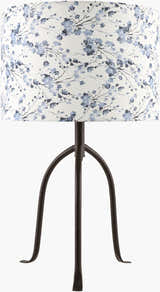 Deep White Traditional Table Lamp with linen details for bedside or console tables