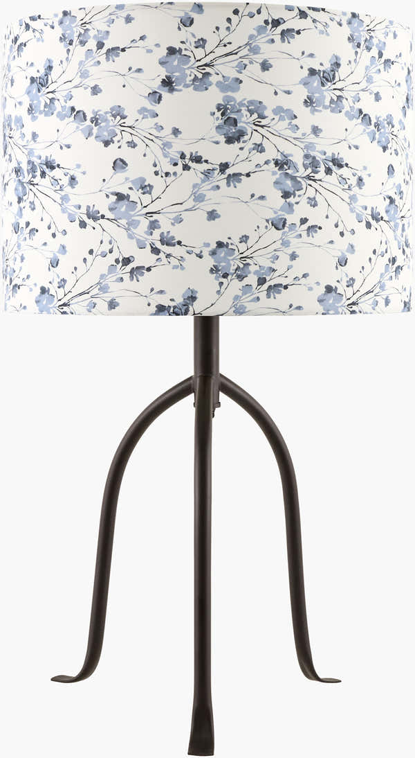 Deep White Traditional Table Lamp with linen details for bedside or console tables