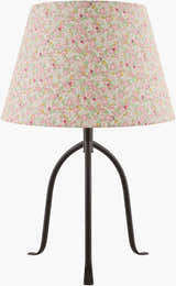 Deep Light Gray Traditional Table Lamp with linen details for bedside or console tables