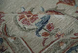 French Inspired Aubusson design Custom Made Beige, Brown and Blue Hand Tufted wool Area Rug