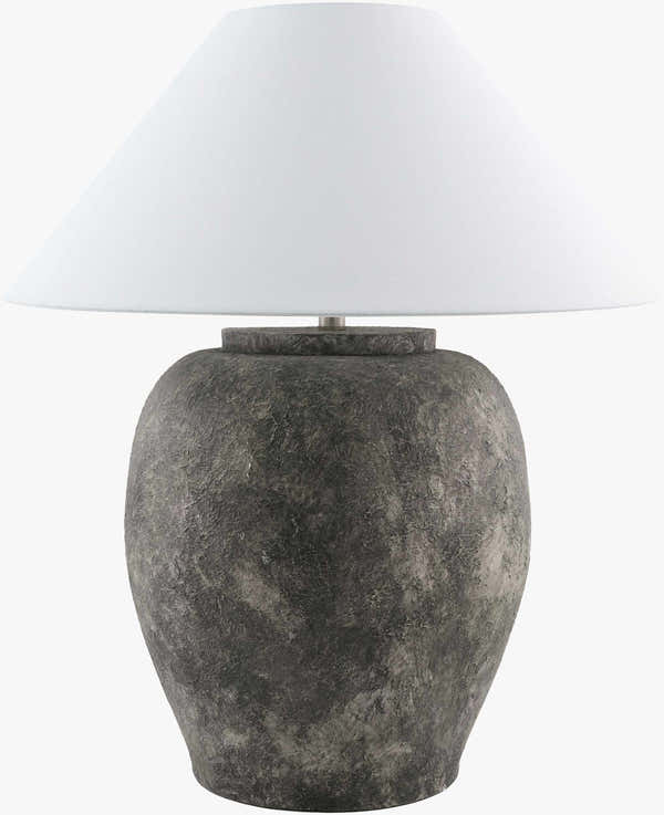 Venturada Silver & White Table Lamp