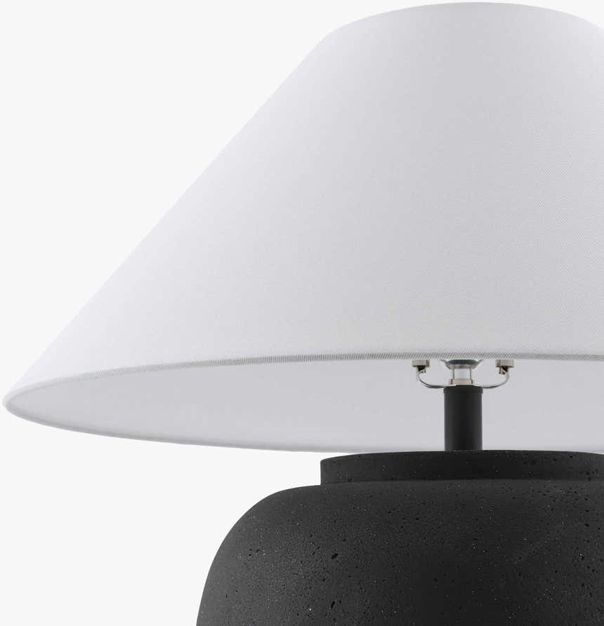 Venturada Black & White Table Lamp