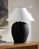 Venturada Black & White Table Lamp