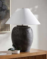 Venturada Gray & White Table Lamp