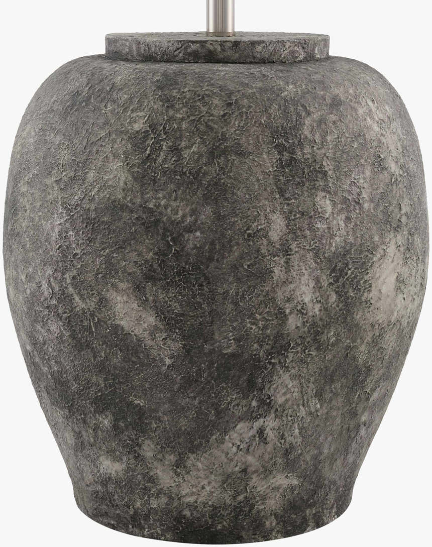 Venturada Silver & White Table Lamp