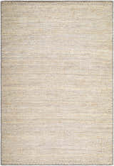 Close-up of the Beverly Handmade Galey Alix x LIVABLISS GABV-2301 Area Rug. Beige, cream, and tan jute with hand-woven texture. Design-Rectangle-576