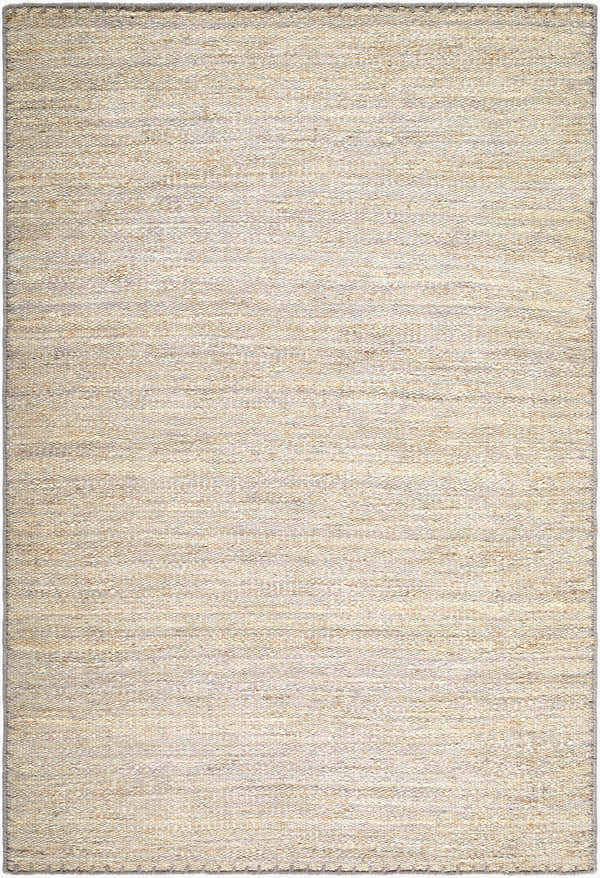 Close-up of the Beverly Handmade Galey Alix x LIVABLISS GABV-2301 Area Rug. Beige, cream, and tan jute with hand-woven texture. Design-Rectangle-576