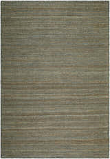 Close-up of the Galey Alix x LIVABLISS GABV-2302 Beverly rug. Hand-woven jute rug in olive, slate gray, and taupe. Design-Rectangle-576