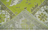 Green and Ivory Hand knotted Oriental Oushak Multi Size wool Area Rug