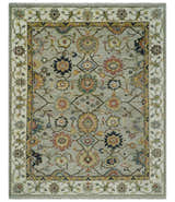 Hand Knotted Beige, Mustard and Ivory Traditional Oriental Oushak Custom Made Wool area Rug