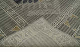 Hand Knotted Charcoal, Ivory and Beige Traditional Heriz Serapi Multi Size Wool Area Rug, Kids, Living Room and Bedroom Rug