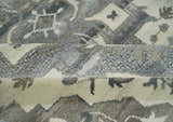 Hand Knotted Gray, Beige and Charcoal Traditional Heriz Serapi Multi size Wool Area Rug, Kids, Living Room and Bedroom Rug