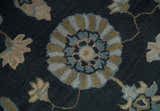 Hand Tufted Black and Silver Modern Turkish Oushak Multi size wool Area Rug, Kids, Living Room and Bedroom Rug