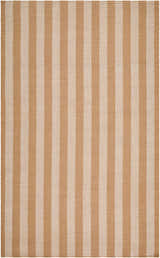 Made to Order Custom Size Carpeneto Camel Striped Outdoor Area Rug