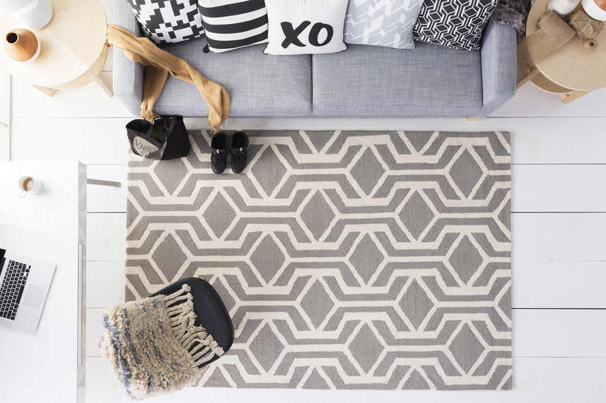 Dyersburg Black&White Geometric Accent Pillow - Clearance
