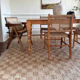 Made to Order Custom Size Ionut Checkered Jute Area Rug