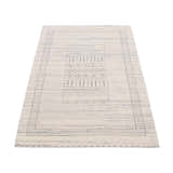 Ivory Gabbeh Design Hand Loomed Wool Area Rug