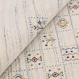 Ivory Tribal Design Hand Loomed Wool Area Rug