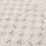 Ivory Tribal Design Hand Loomed Wool Area Rug
