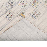 Ivory Tribal Design Hand Loomed Wool Area Rug