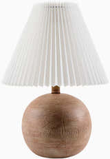 Cool Orange Traditional Table Lamp with linen details for bedside or console tables